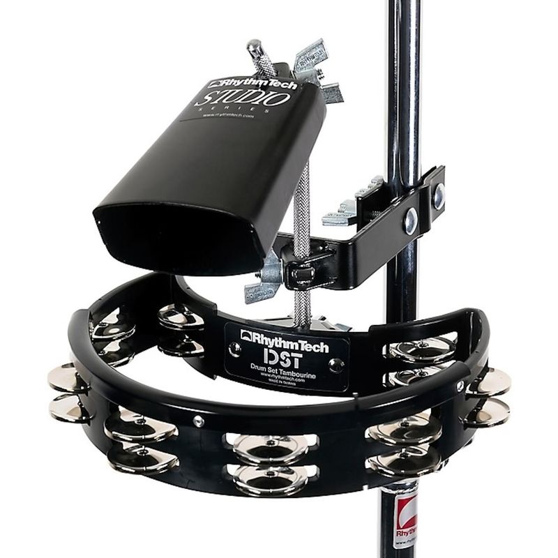 GENERICO - KIT DE BATERIA RHYTHM TECH RTDKP CON PANDERETA Y SOPORTE DE PERCUSIÓN COWBELL DKP