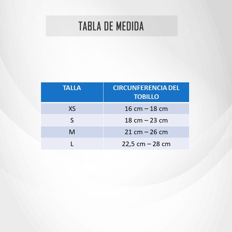 GENERICO - Tobillera Inmovilizadora Tobillo Cinta Ajustable Talla XS - S