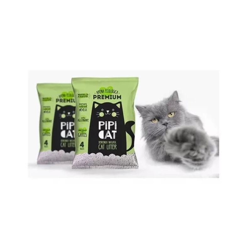 GENERICO - Arena Aglutinante P Gatos 4kg Control Olores Pipicat Manzana