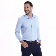 POTROS - Camisa Rosa Manga Larga Algodón Serrano