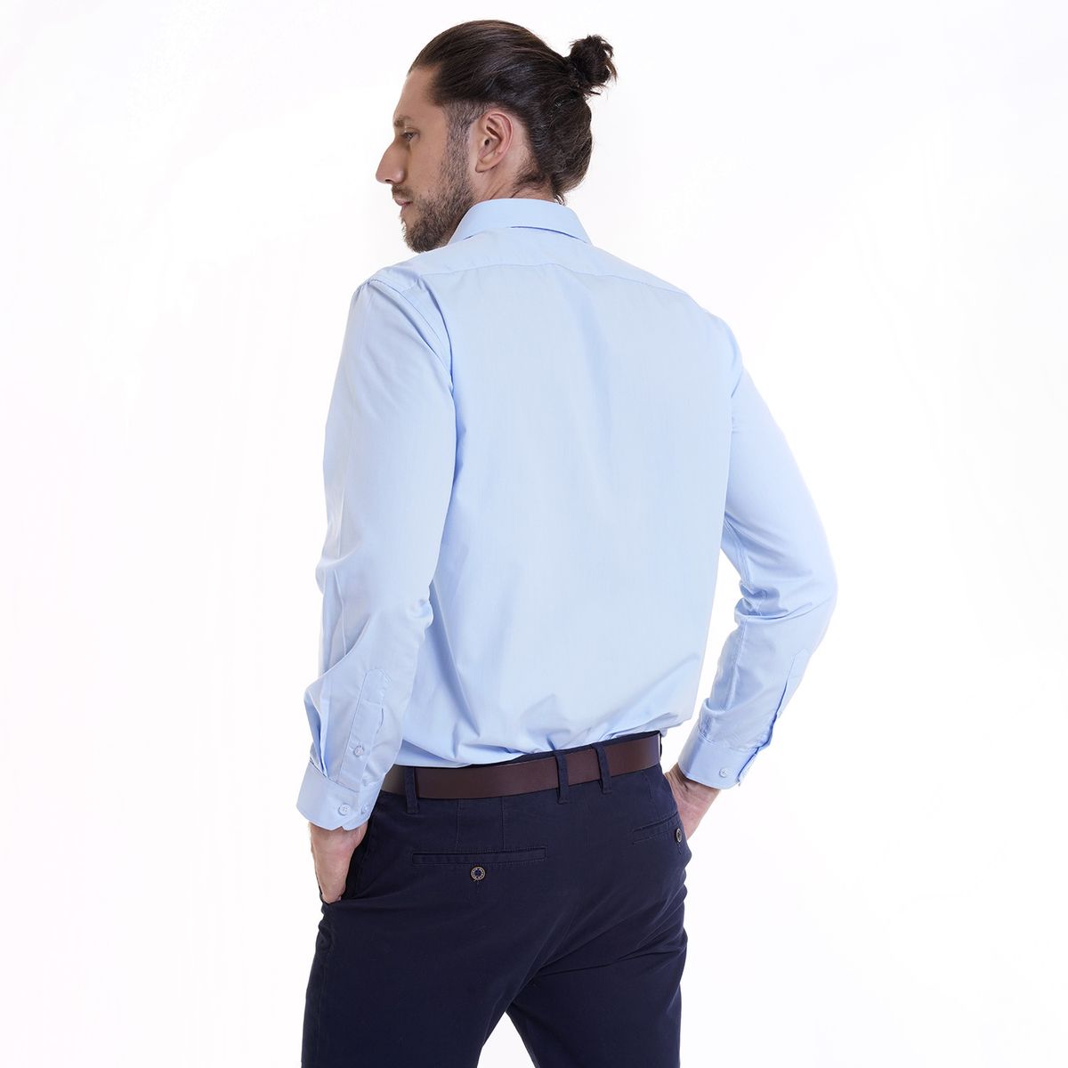 POTROS - Camisa Rosa Manga Larga Algodón Serrano POTROS