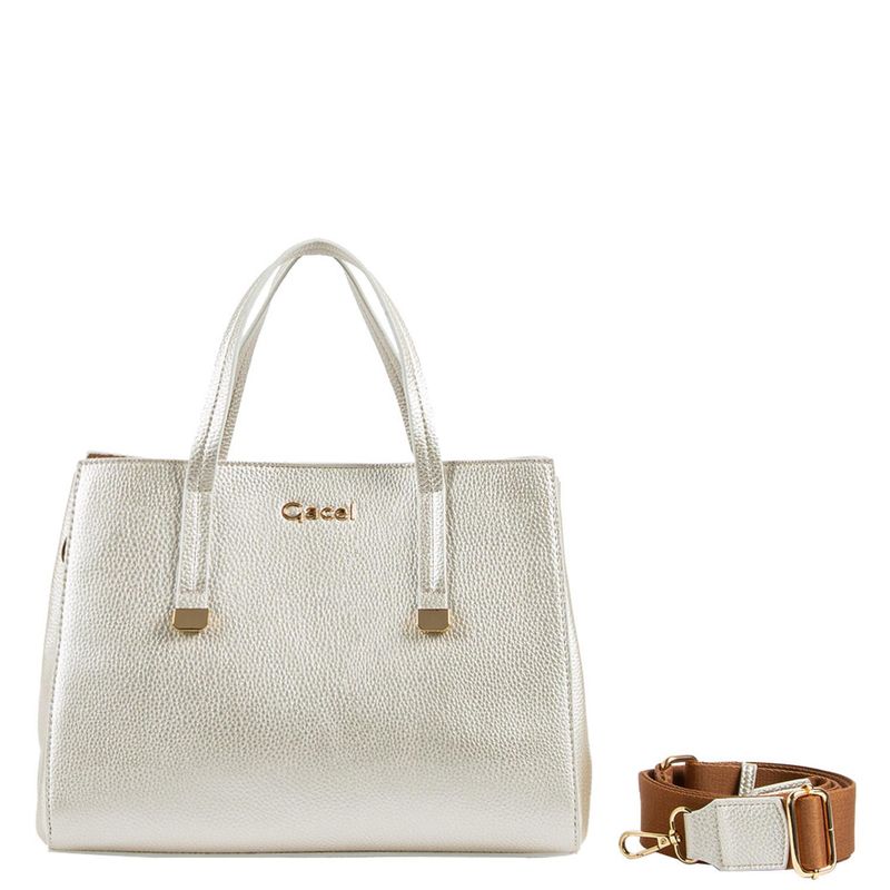GACEL - Cartera - Mujer - Dos Asas Mediana - Gacel - Dorado