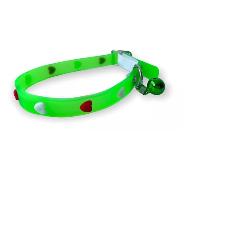 GENERICO - Collar Para Mascota Collar De Silicona Diseño De Corazones