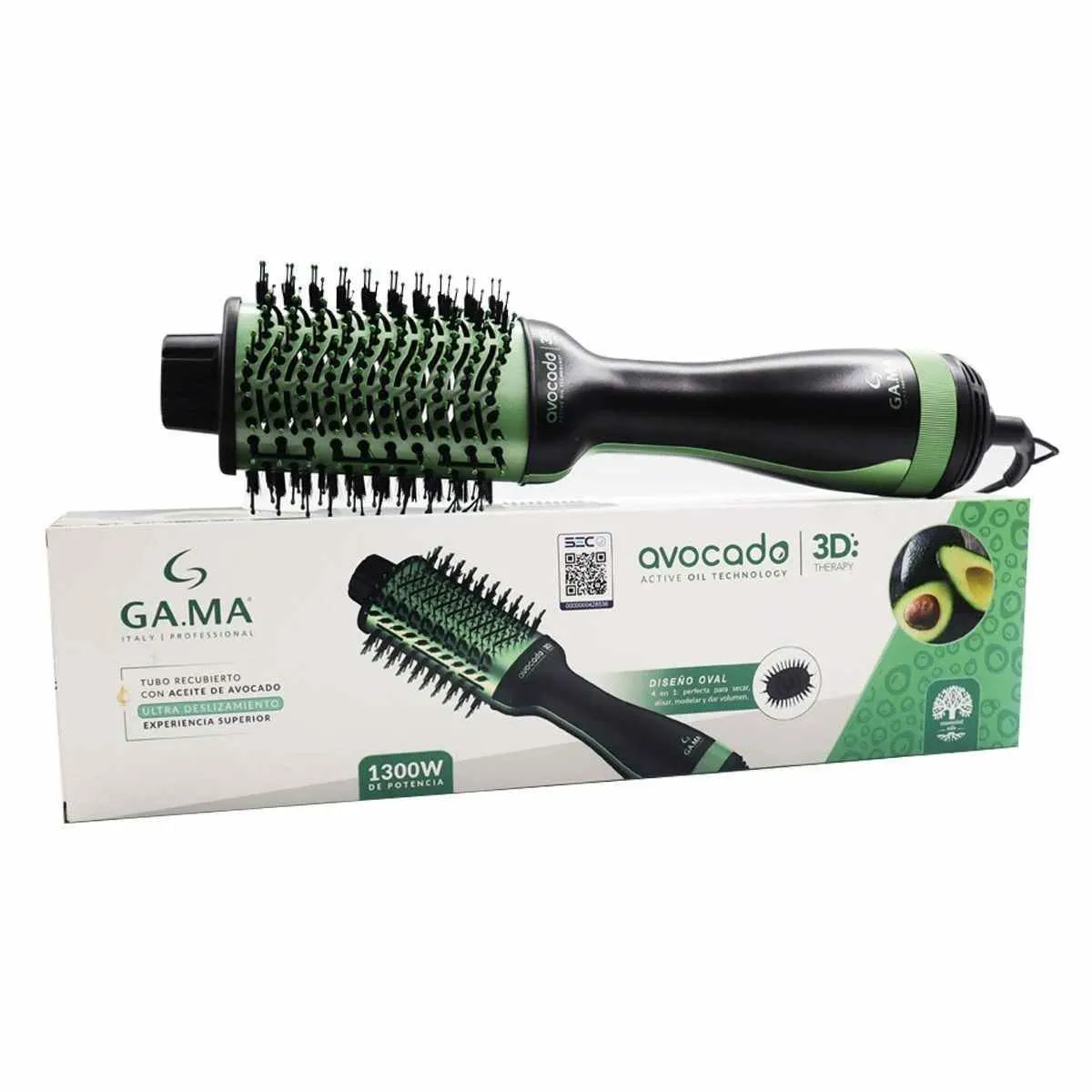 GAMA - CEPILLO SECADOR Y MODELADOR 3DMY AVOCADO GAMA