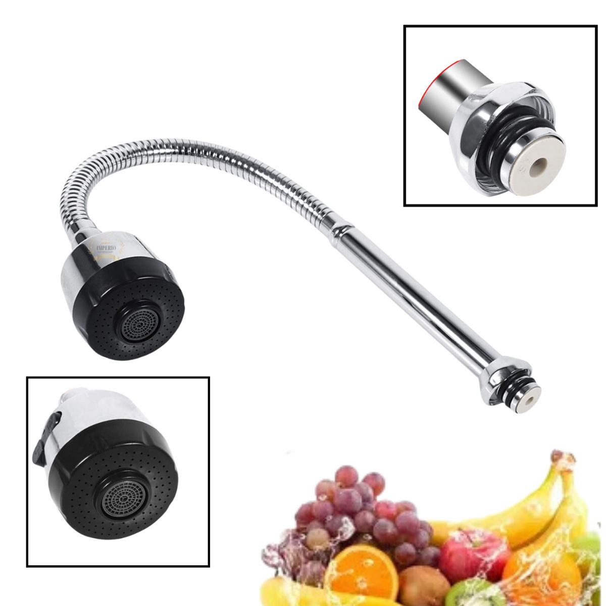 GENERICO - Filtro Llave Grifo Ahorro De Agua Giratorio 360