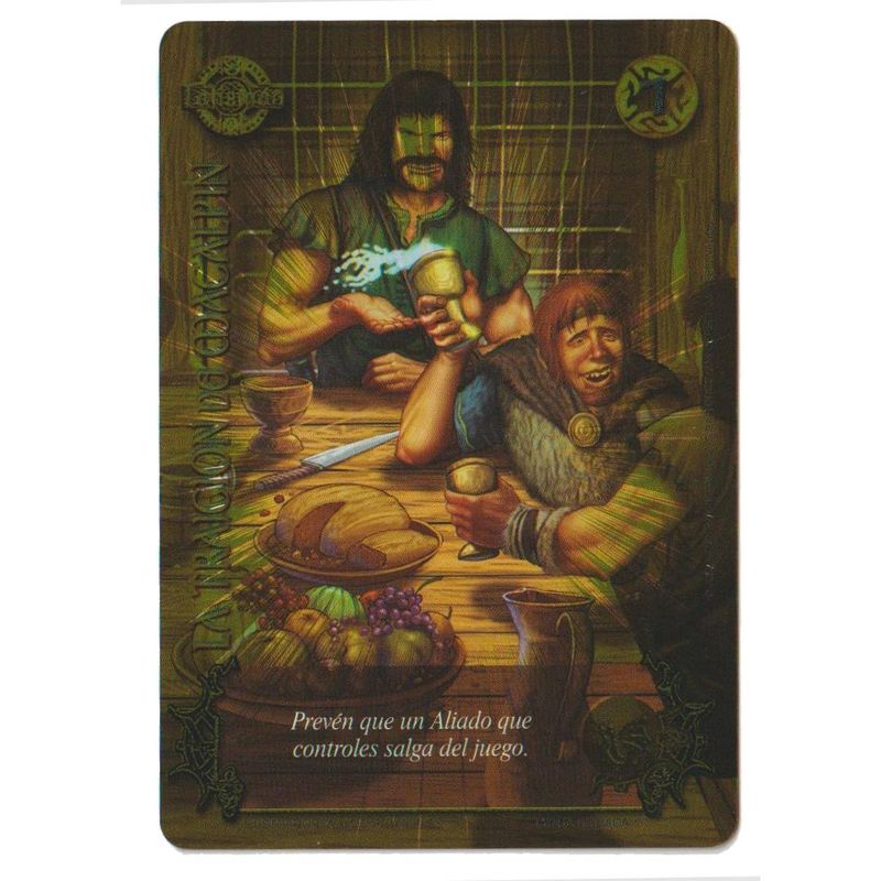 MITOS Y LEYENDAS - Carta Promo La Traicion de Macalpin Dorada Myl