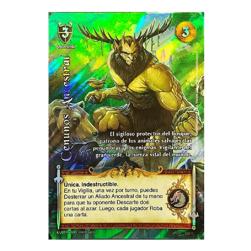 MITOS Y LEYENDAS - Carta Promo Cenunos Ancestral Bloque Furia Myl