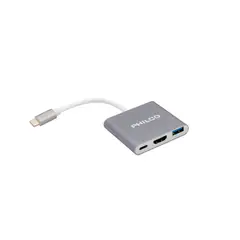 PHILCO - Adaptador 3 en 1 USB-C a HDMI & USB 3.0