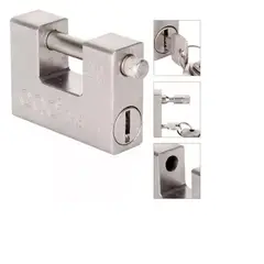 GENERICO - Candado De Seguridad Anti Napoleón 74mm Anti Robo + 4 Llaves