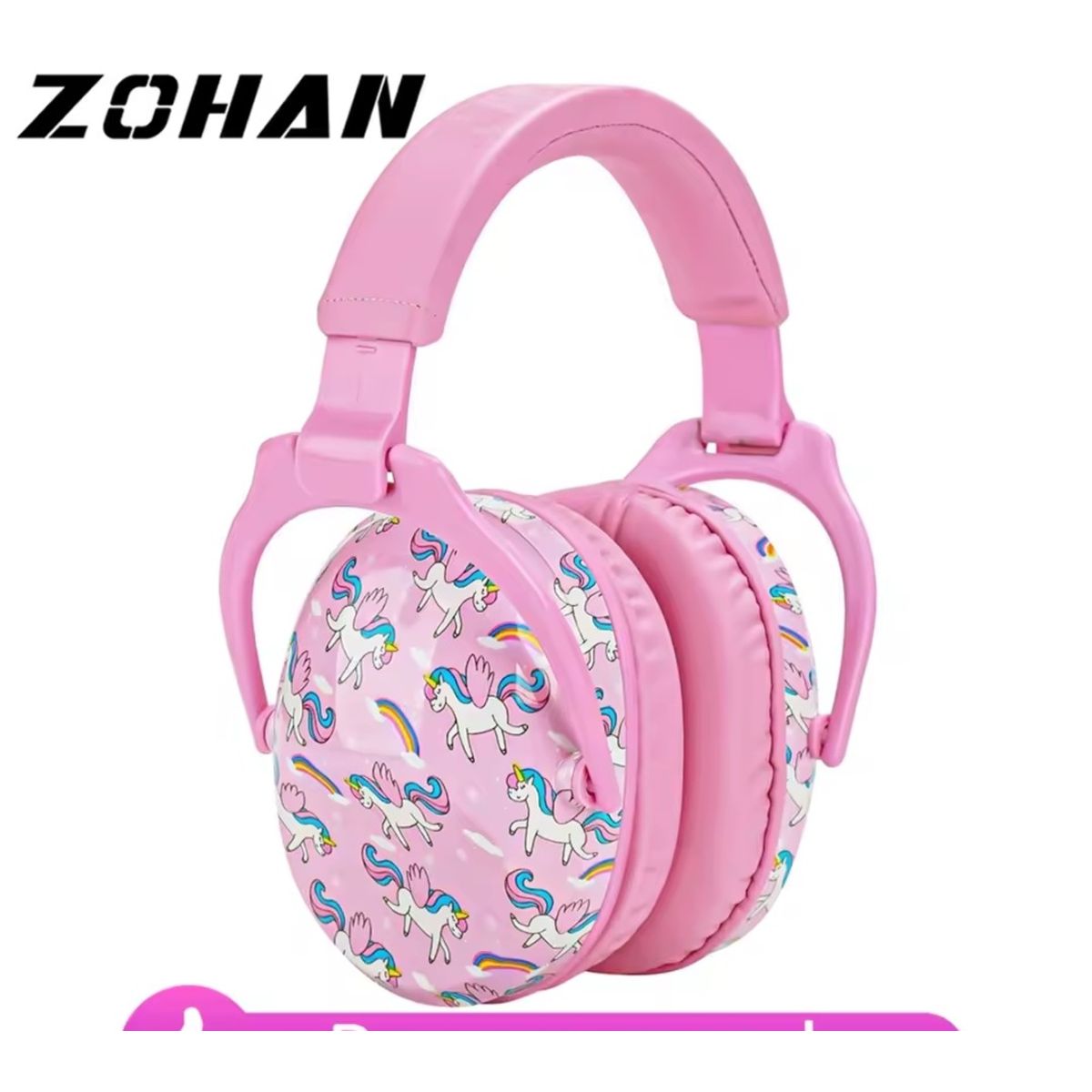 GEN - Audífonos Anti ruido reduce 25db diseño unicornio autismo