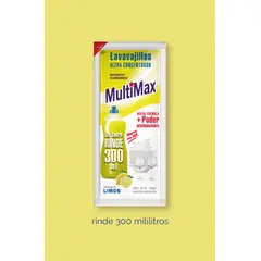 GENERICO - LAVALOZAS ULTRA CONCENTRADO DILUIR 300ML MULTIMAX