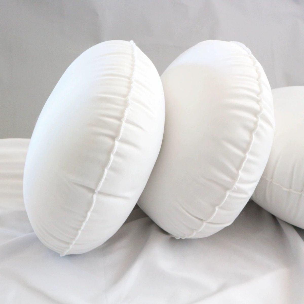 GENERICO - Pack 2 Cojines Redondo De Relleno Para Fundas 55 Cm