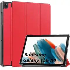 GENERICO - Funda Inteligente compatible con Samsung Galaxy Tab A9 8.7 Rojo