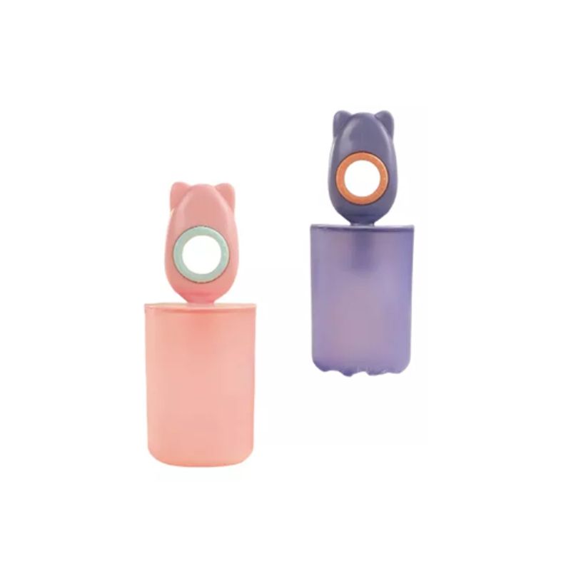GENERICO - Cepillo De Dientes Suave Para Niños 360º Silicona Forma U ROSA