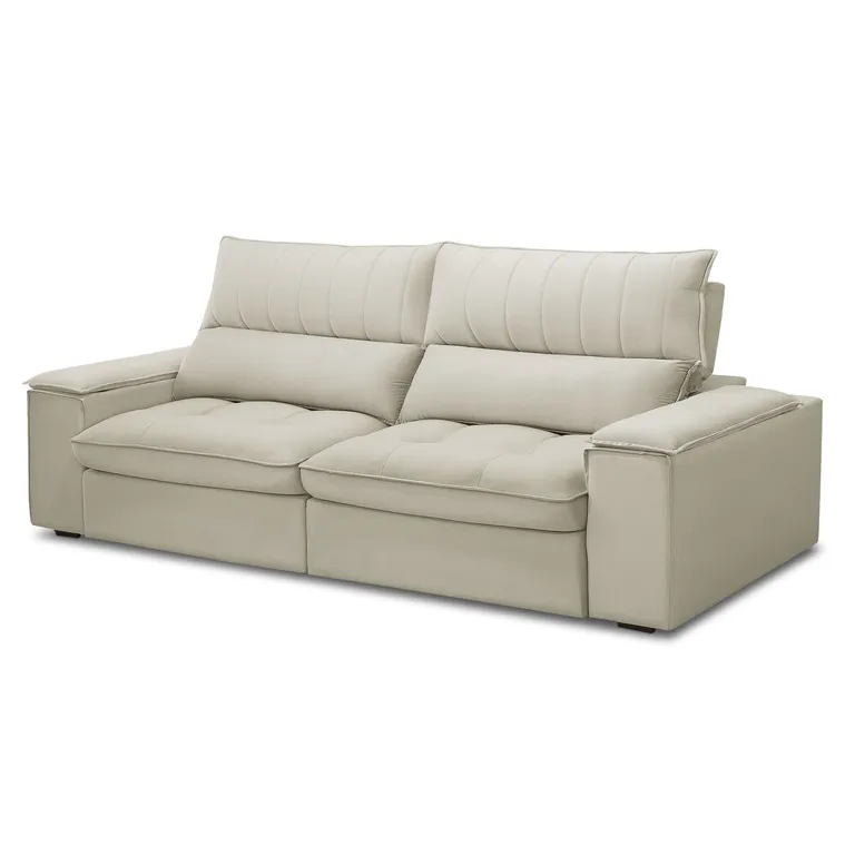 SOFA BARILOCHE 3 CUERPOS RECLINABLE BEIGE
