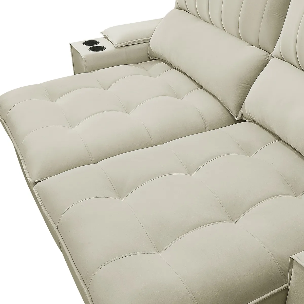 AMUV - SOFA BARILOCHE 3 CUERPOS RECLINABLE BEIGE
