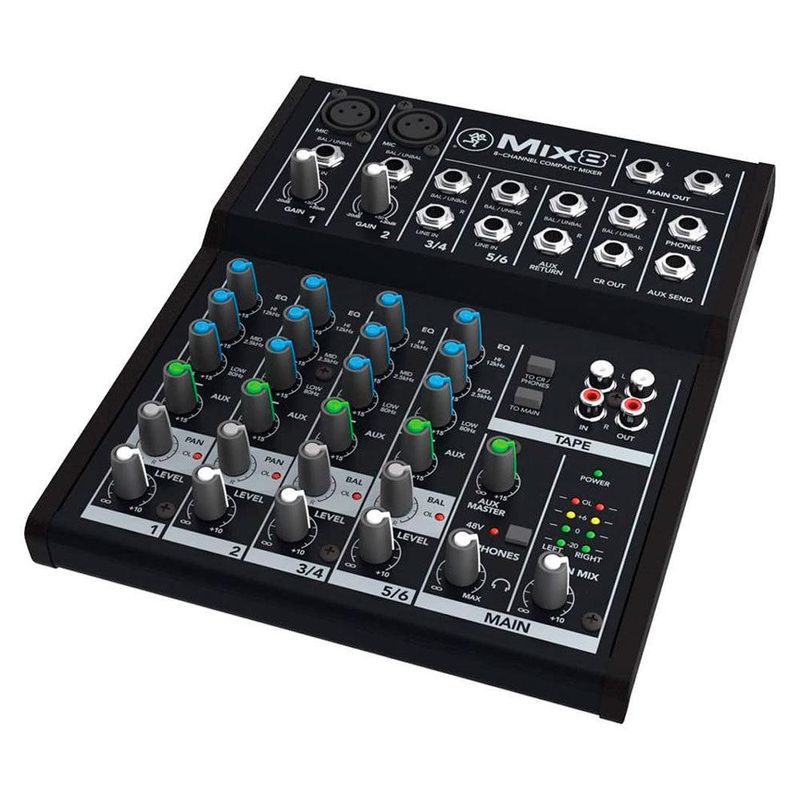 MACKIE - Mixer Mackie Analogico 8 Canales MIX8