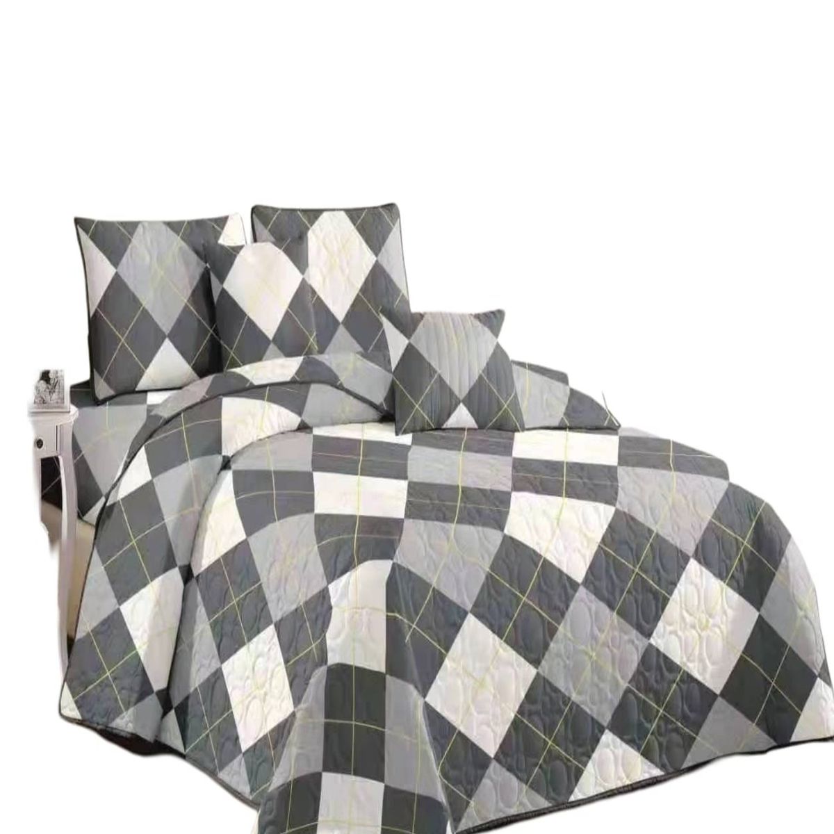 GENERICO - Cubrecama Quilt King para Verano y Primavera C19