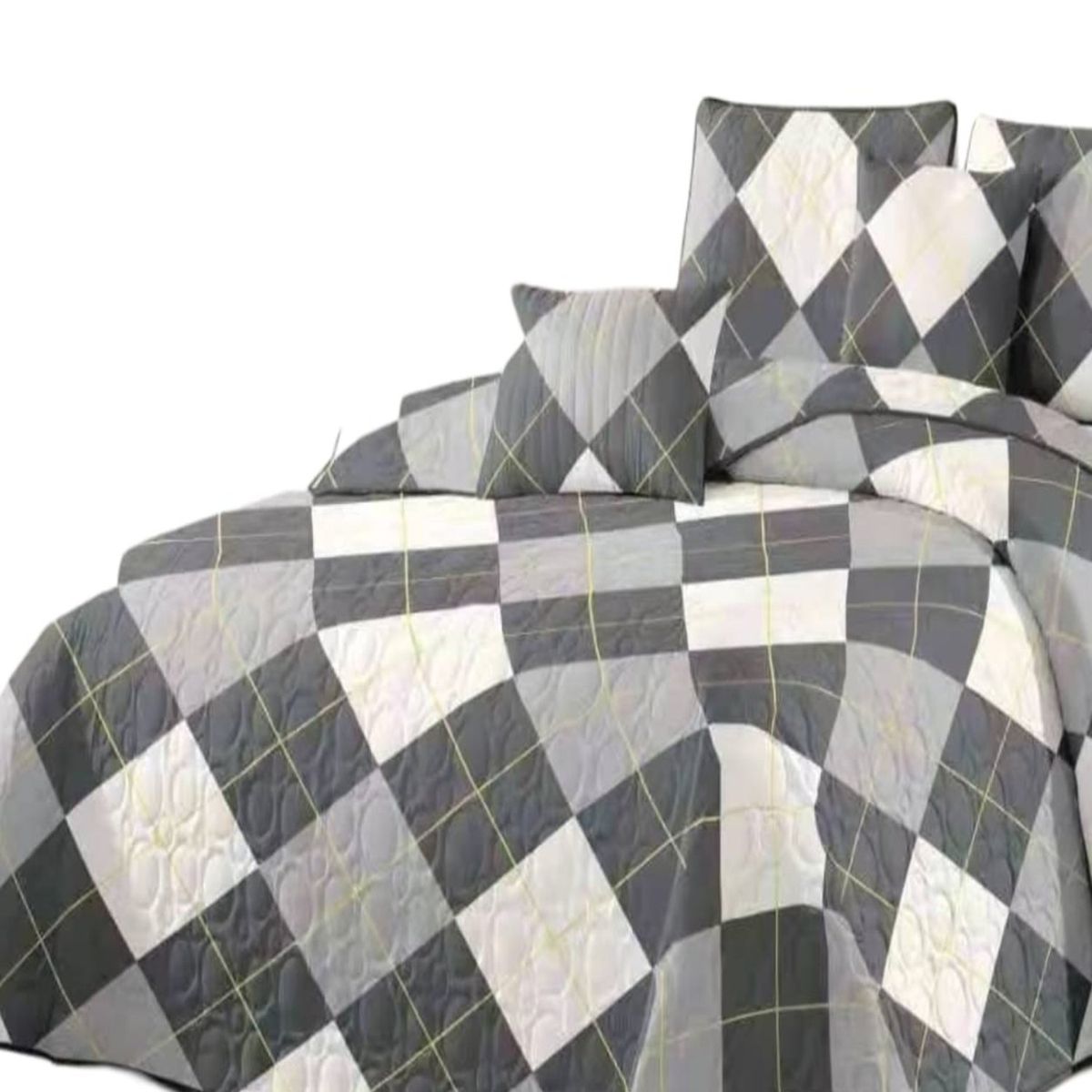 GENERICO - Cubrecama Quilt King para Verano y Primavera C19