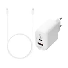 MOTOMO - Cargador Certificado 20W USB 3.0 USB Tipo C con Cable Tipo C a Tipo C