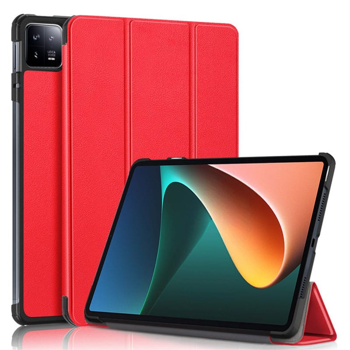 GENERICO - Funda Inteligente compatible con Xiaomi Mi Pad 6-6 Pro Rojo