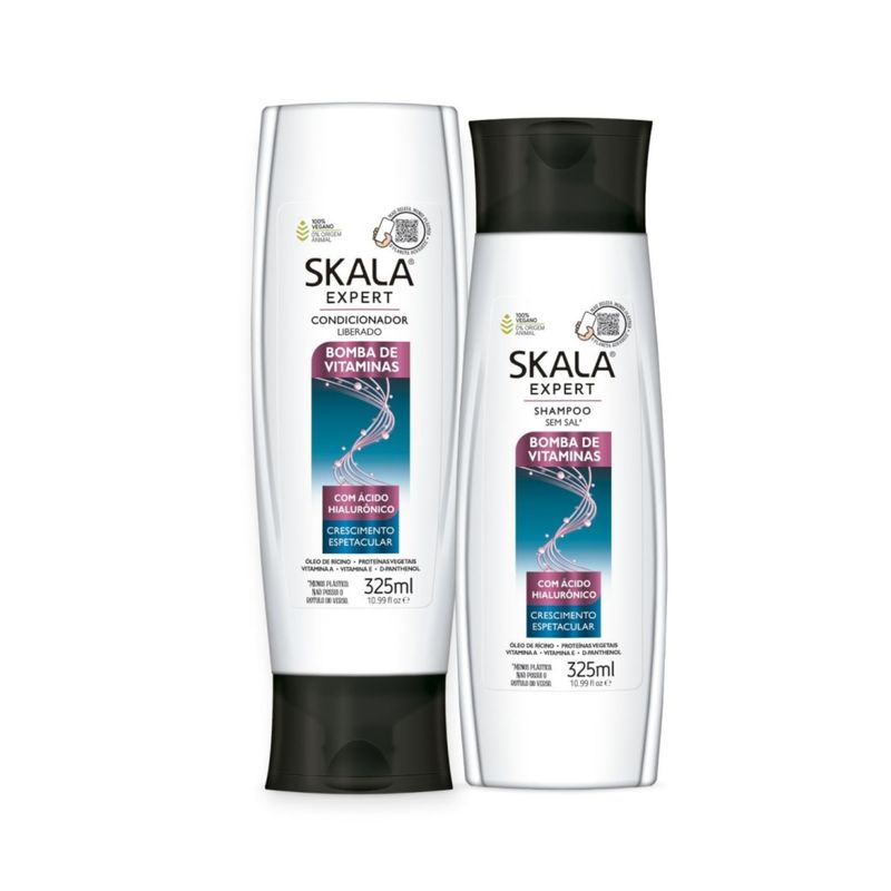 SKALA - Shampoo y Acondicionador Skala Bomba de Vitaminas 325ML