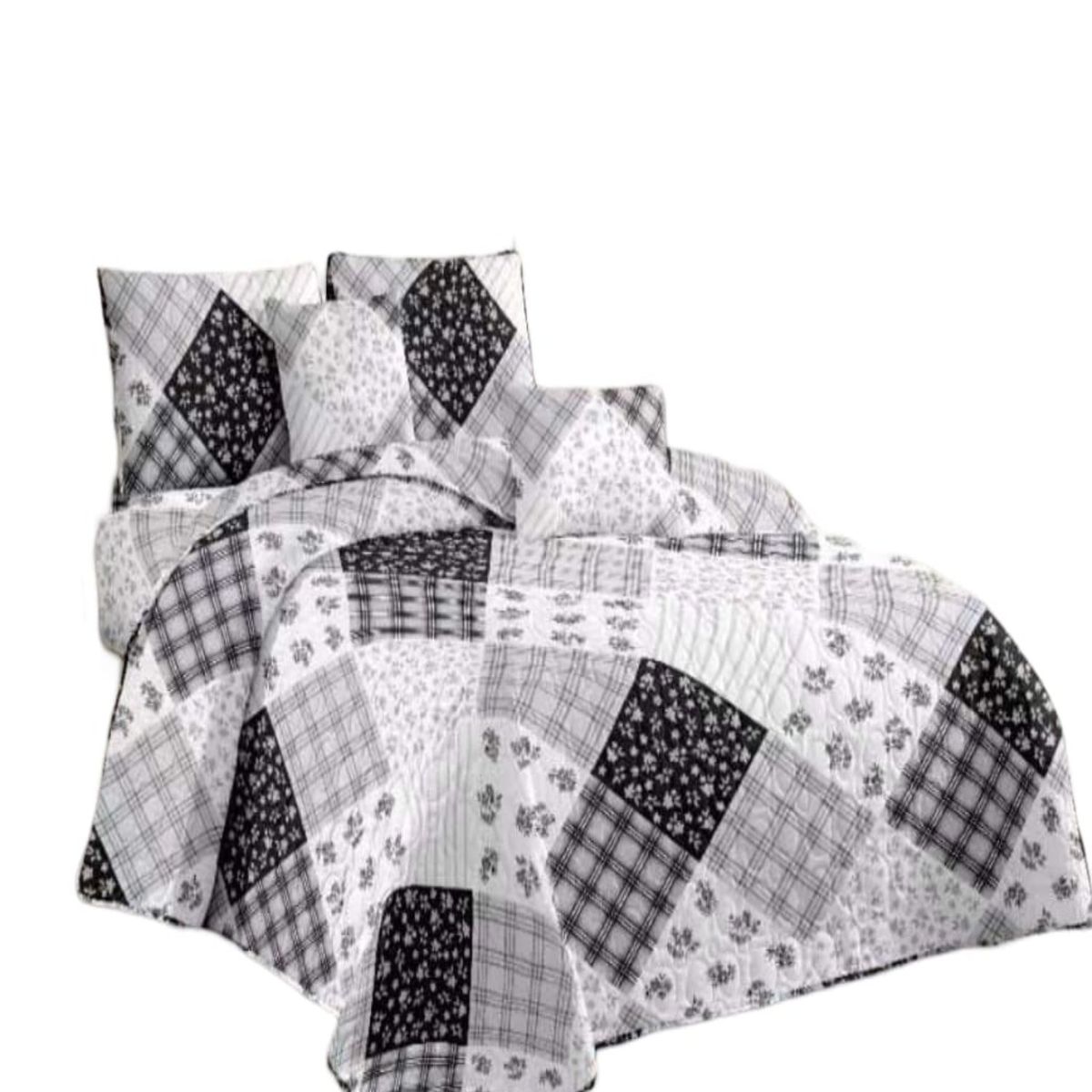 GENERICO - Cubrecama Quilt King para Verano y Primavera C15