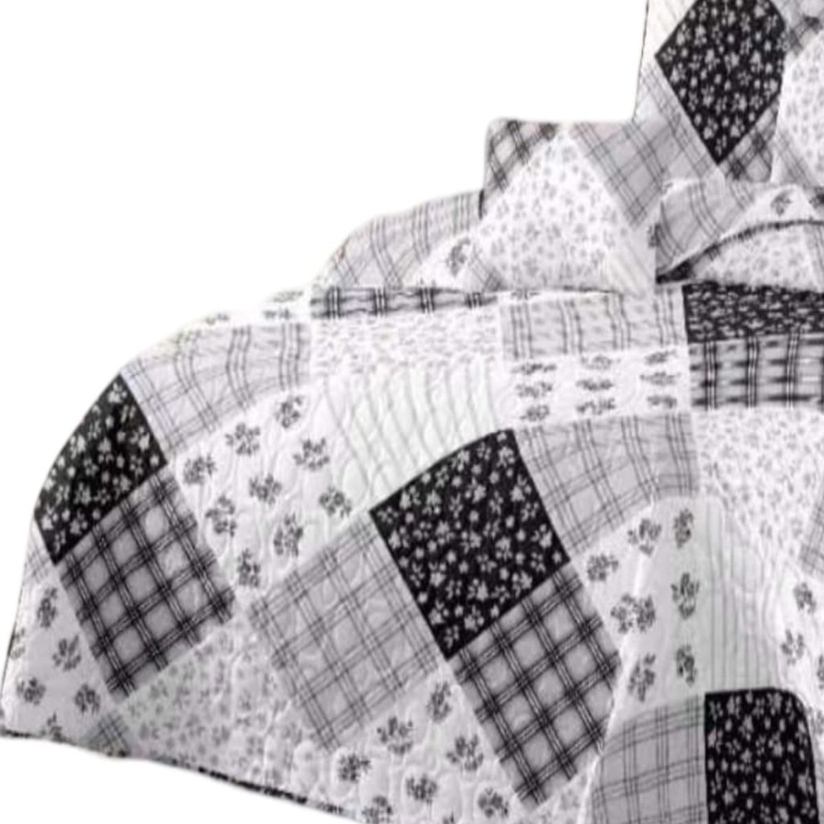 GENERICO - Cubrecama Quilt King para Verano y Primavera C15