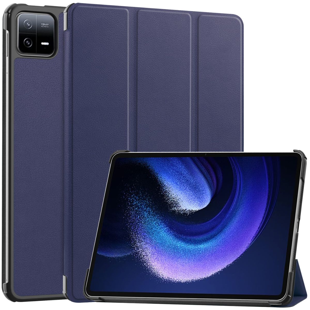 GENERICO - Funda Inteligente compatible con Xiaomi Mi Pad 6-6 Pro Azul marino