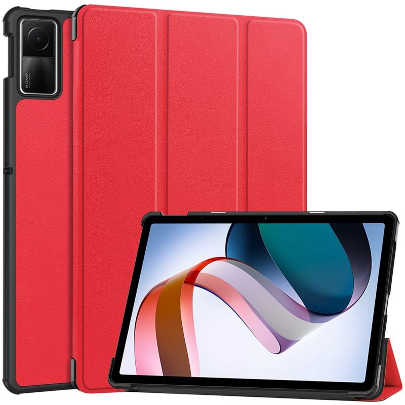 GENERICO - Funda Inteligente compatible con Xiaomi Redmi Pad SE Rojo