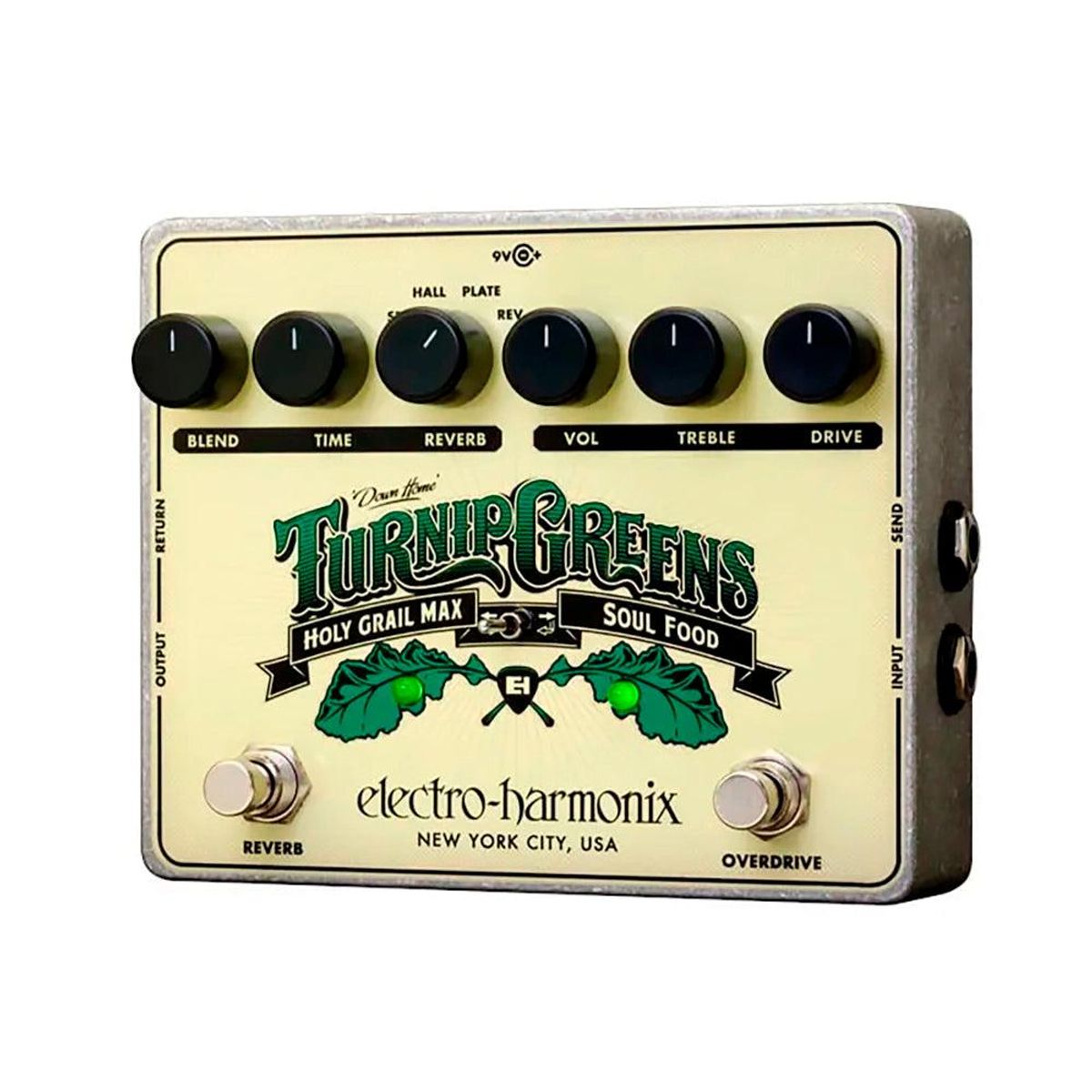 ELECTRO HARMONIX - Pedal Efecto Guitarra OverdriveReverb +Adaptador Corriente