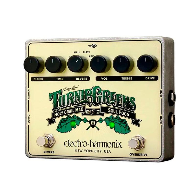 ELECTRO HARMONIX - Pedal Efecto Guitarra OverdriveReverb +Adaptador Corriente