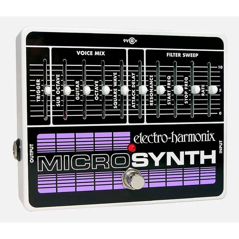 ELECTRO HARMONIX - Pedal Efecto Guitarra MicroSintetizador +Adaptador Corriente