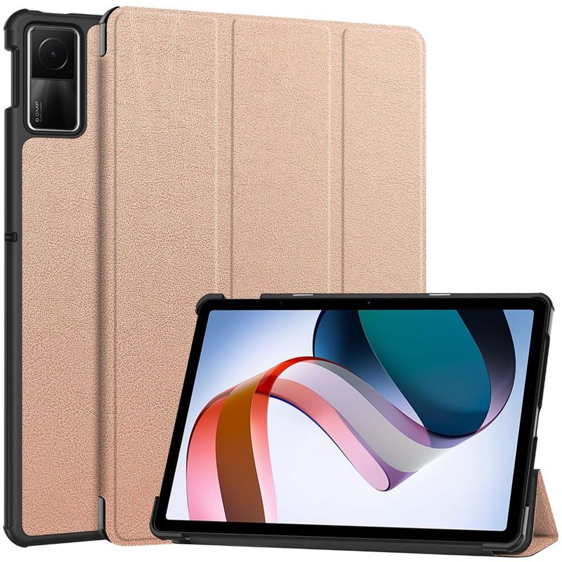 GENERICO - Funda Inteligente compatible con Xiaomi Redmi Pad SE Rosa Gold