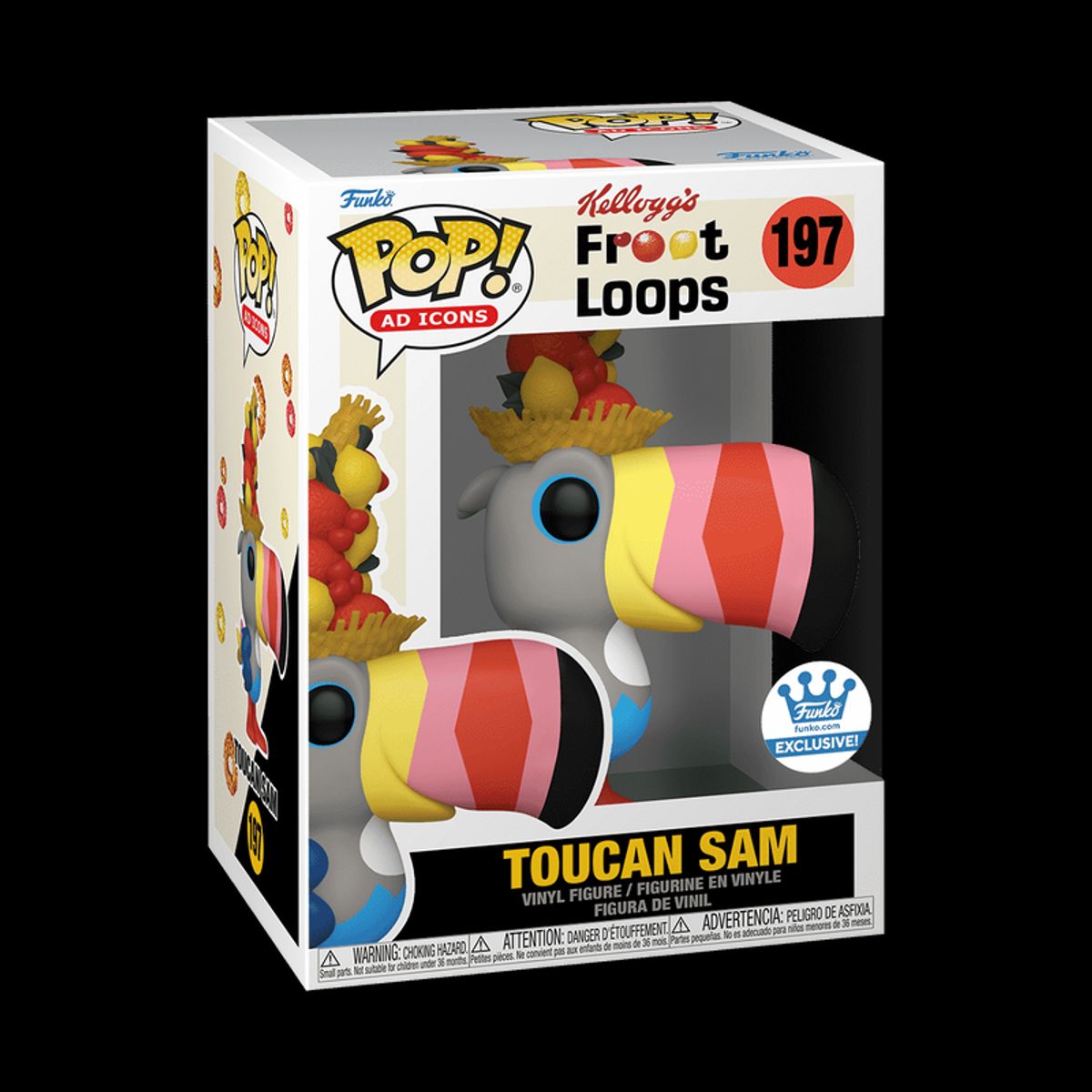 FUNKO - Funko Pop Ad Icons 197 - Kelloggs Froot Loops Toucan Sam