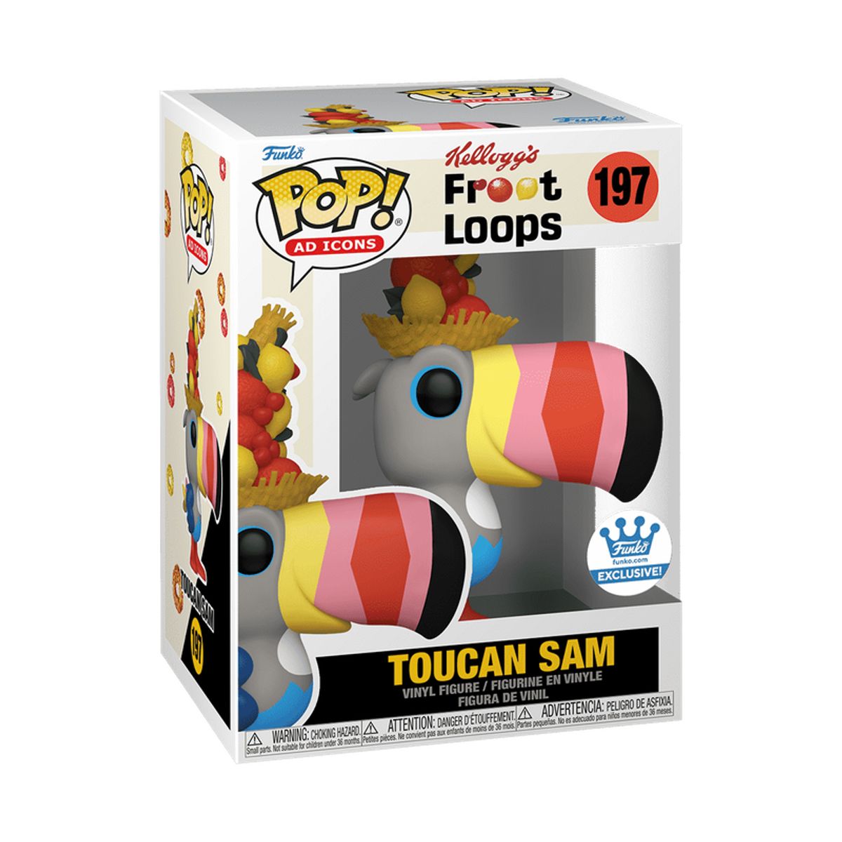 FUNKO - Funko Pop Ad Icons 197 - Kelloggs Froot Loops Toucan Sam