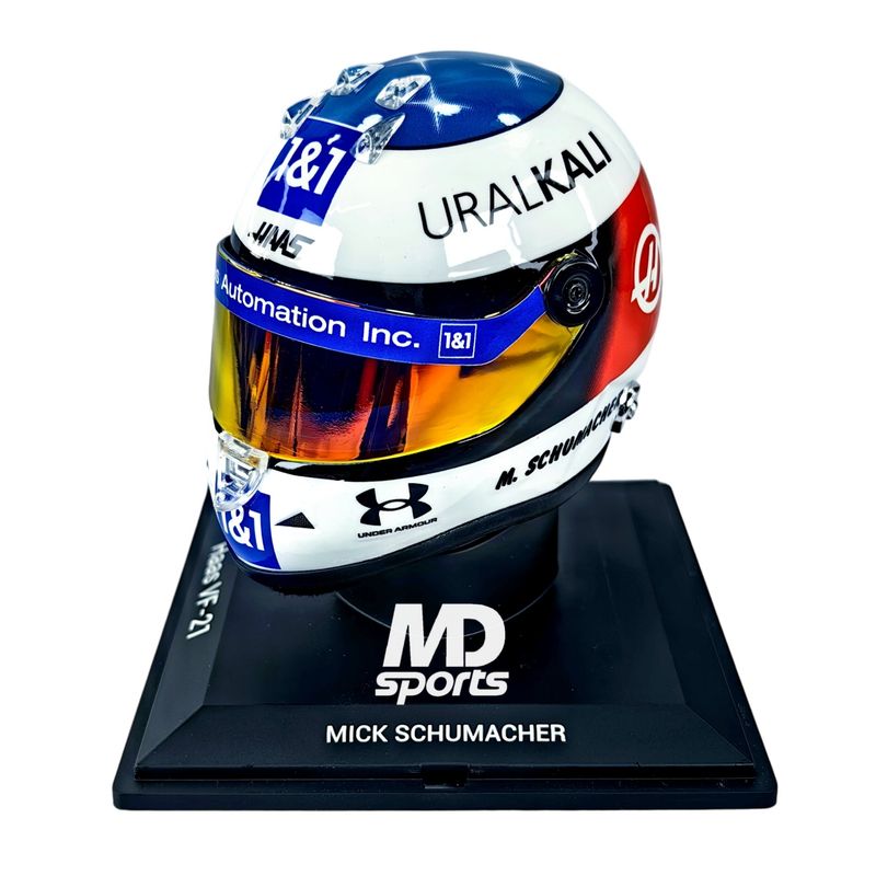 SCHUBERT - Casco Colección Formula 1 Mick Schumacher 2021 Haas 1:4