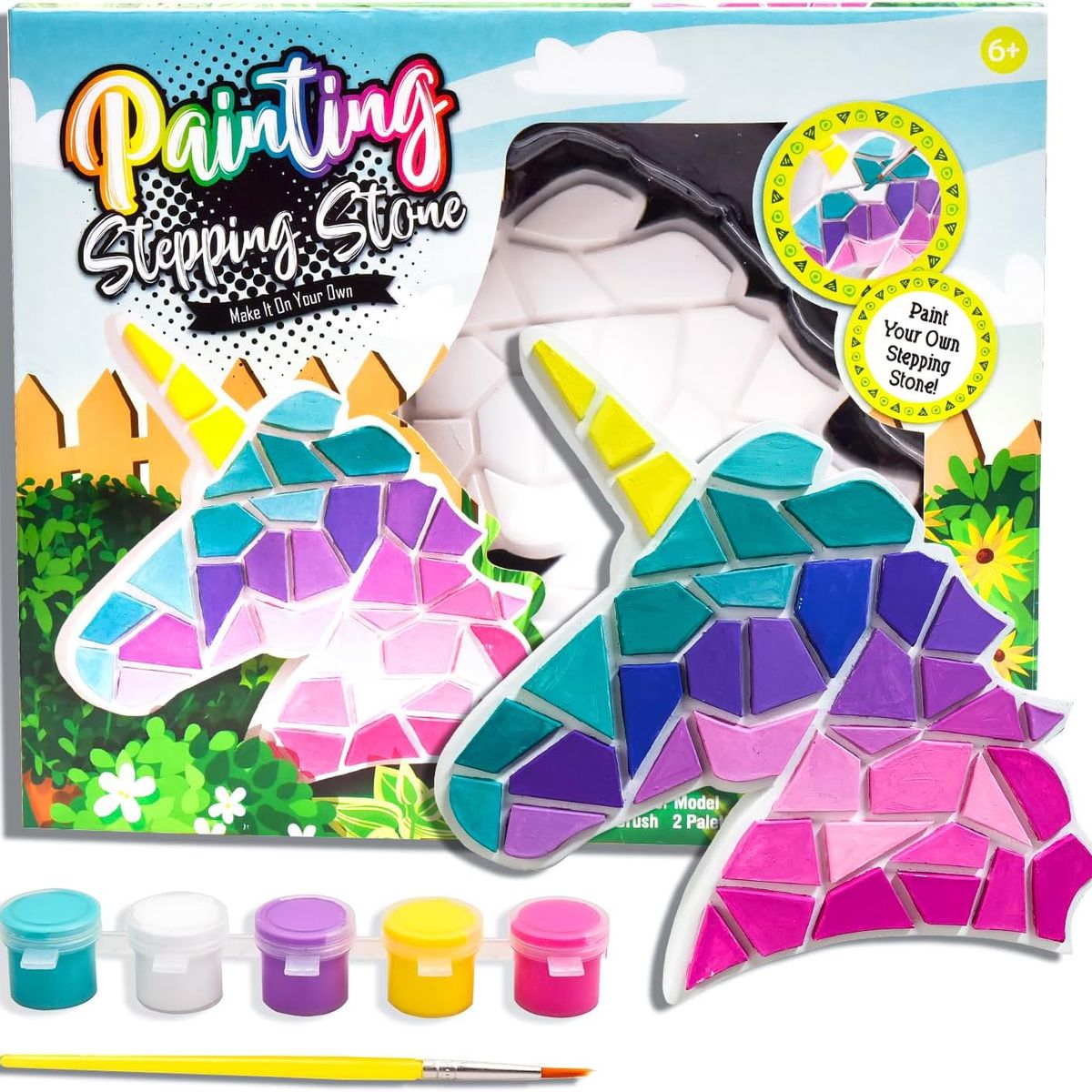 SEW STAR - Kit manualidades molde de unicornio en yeso para pintar