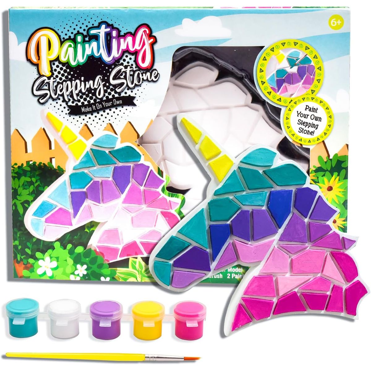 SEW STAR - Kit manualidades molde de unicornio en yeso para pintar