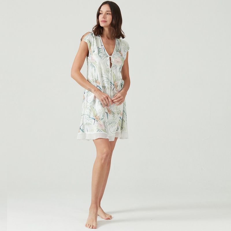 BARBIZON - Camisola Sesgo Blanco Estampado