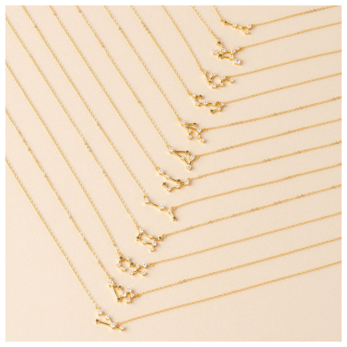 BOAZ JOYAS - COLLAR CONSTELACIÓN BAÑADO EN ORO