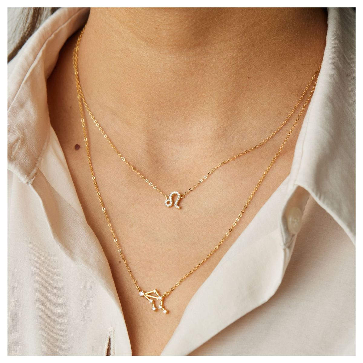 BOAZ JOYAS - COLLAR CONSTELACIÓN BAÑADO EN ORO