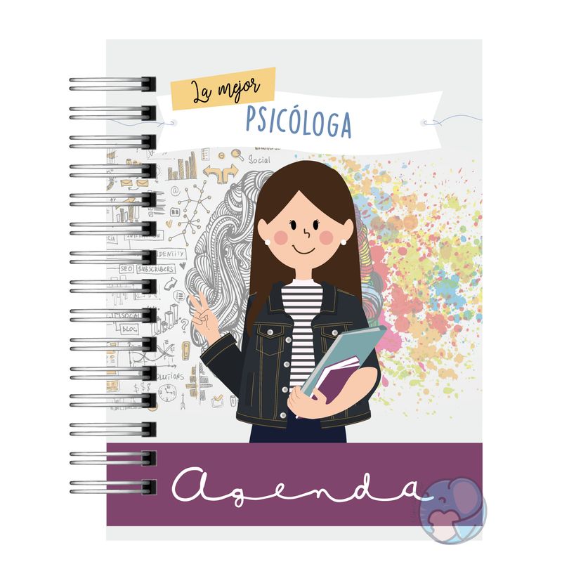 ELEFANTE AZULL - Agenda Psicóloga 2025