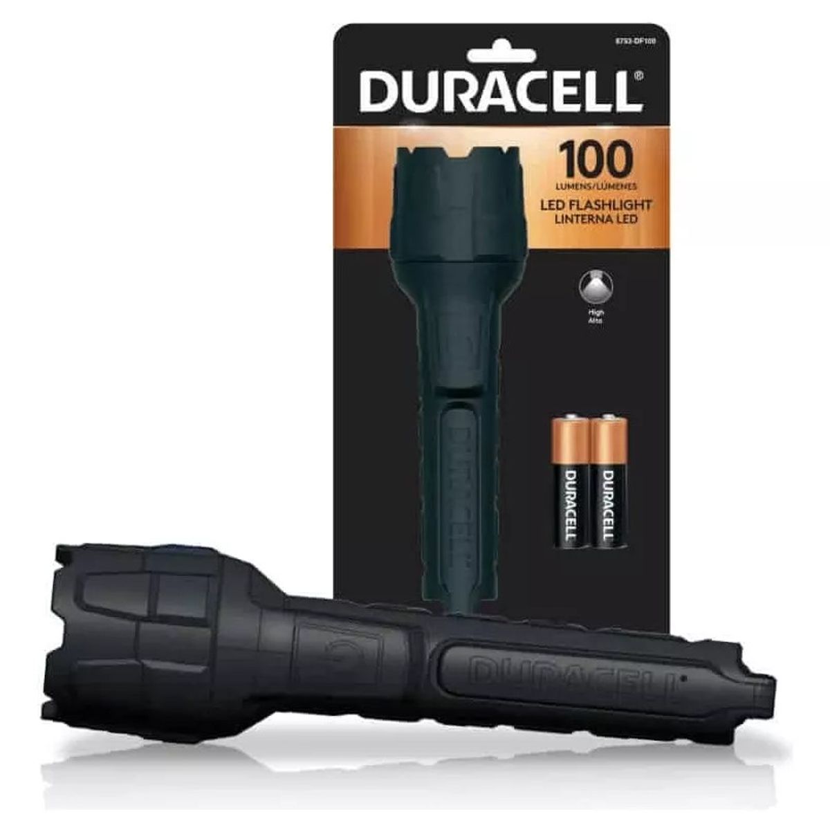 DURACELL - Linterna Engomada Rugorizada Duracell 100 Lm