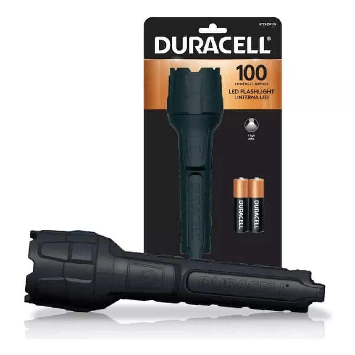 DURACELL - Linterna Engomada Rugorizada Duracell 100 Lm