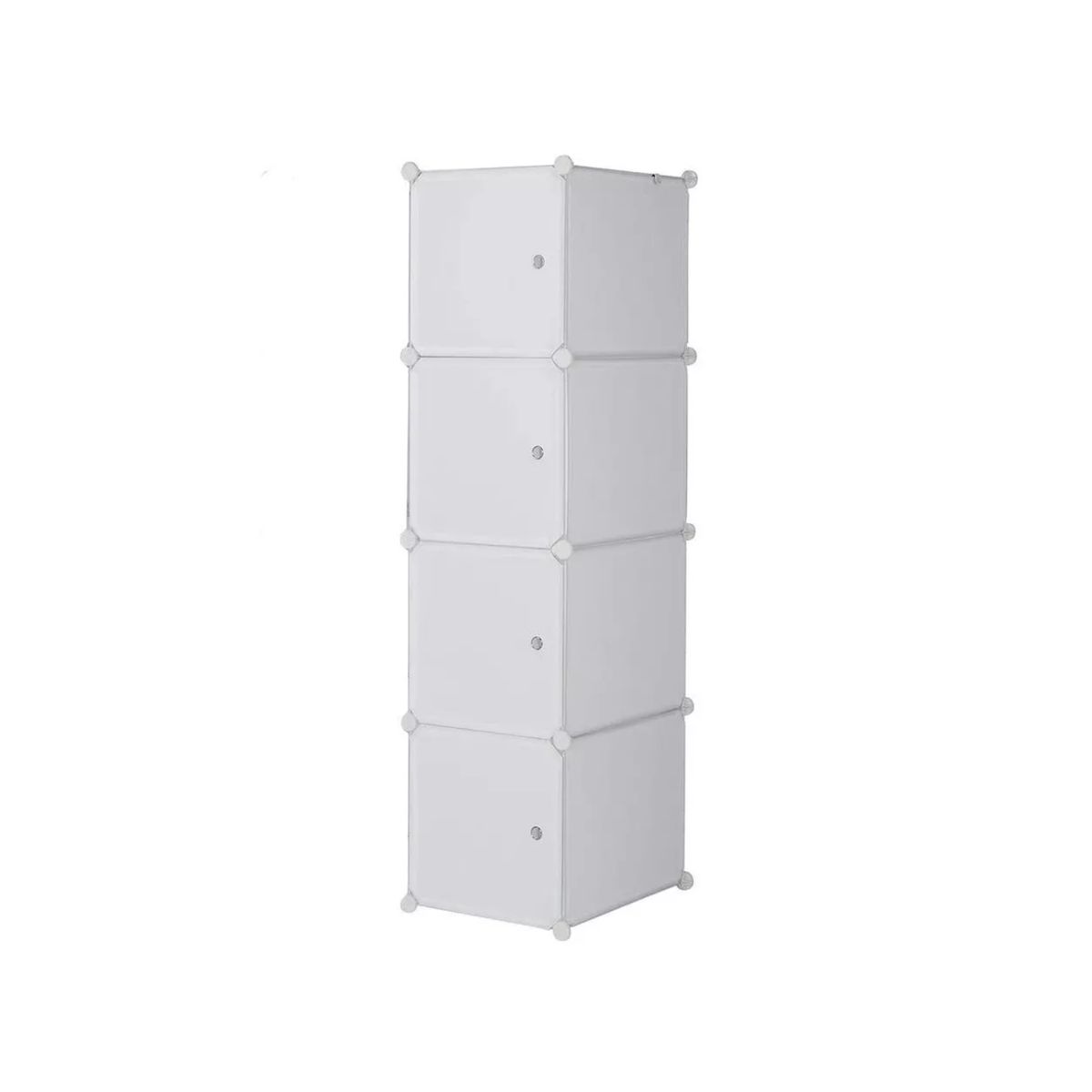 GENERICO - Organizador Closet Ropero Hogar 4 Módulos 127x32x44 CM Blanco GENERICO