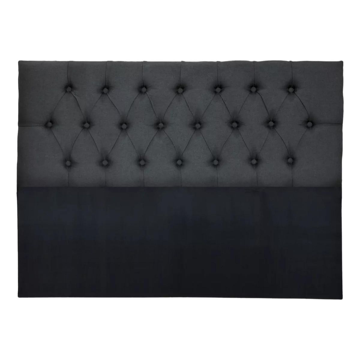 IMPORTCLICK - Respaldo 2 Plazas Piso Capitone Premium 150x140 CM Gris Oscuro Lino - Gris Oscuro