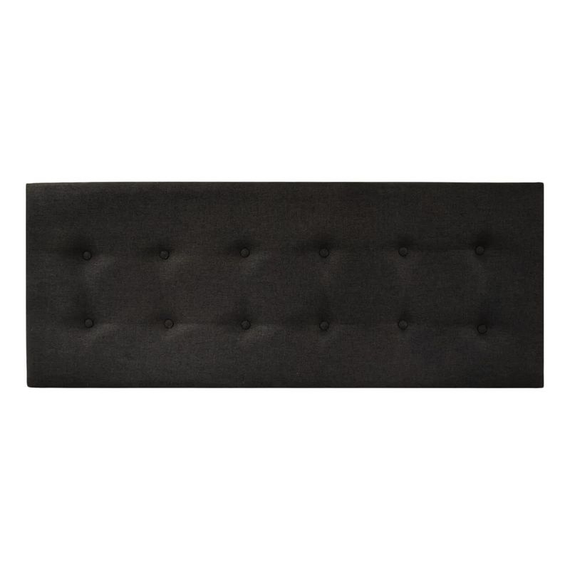 IMPORTCLICK - Respaldo Elegante King Capitone 180x60 CM Gris Oscuro Felpa Botones IMPORTCLICK