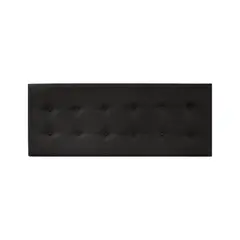 IMPORTCLICK - Respaldo Elegante King Capitone 180x60 CM Gris Oscuro Felpa Botones