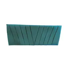 IMPORTCLICK - Respaldo Elegante Super King Capitone En V 200x60 CM Turquesa Felpa - Verde